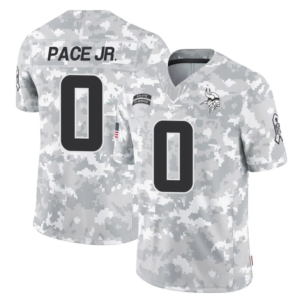 Kdoa MN.Vikings #0 Ivan Pace Jr. Player Arctic Camo Salute To Service Limited Game Stitched Jerseys