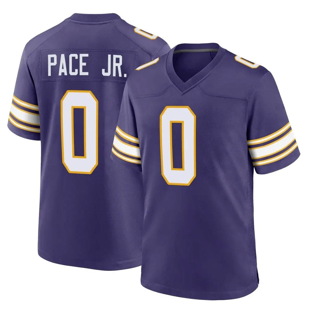 Kdoa MN.Vikings #0 Ivan Pace Jr. Player Purple Classic Home Game Stitched Jerseys