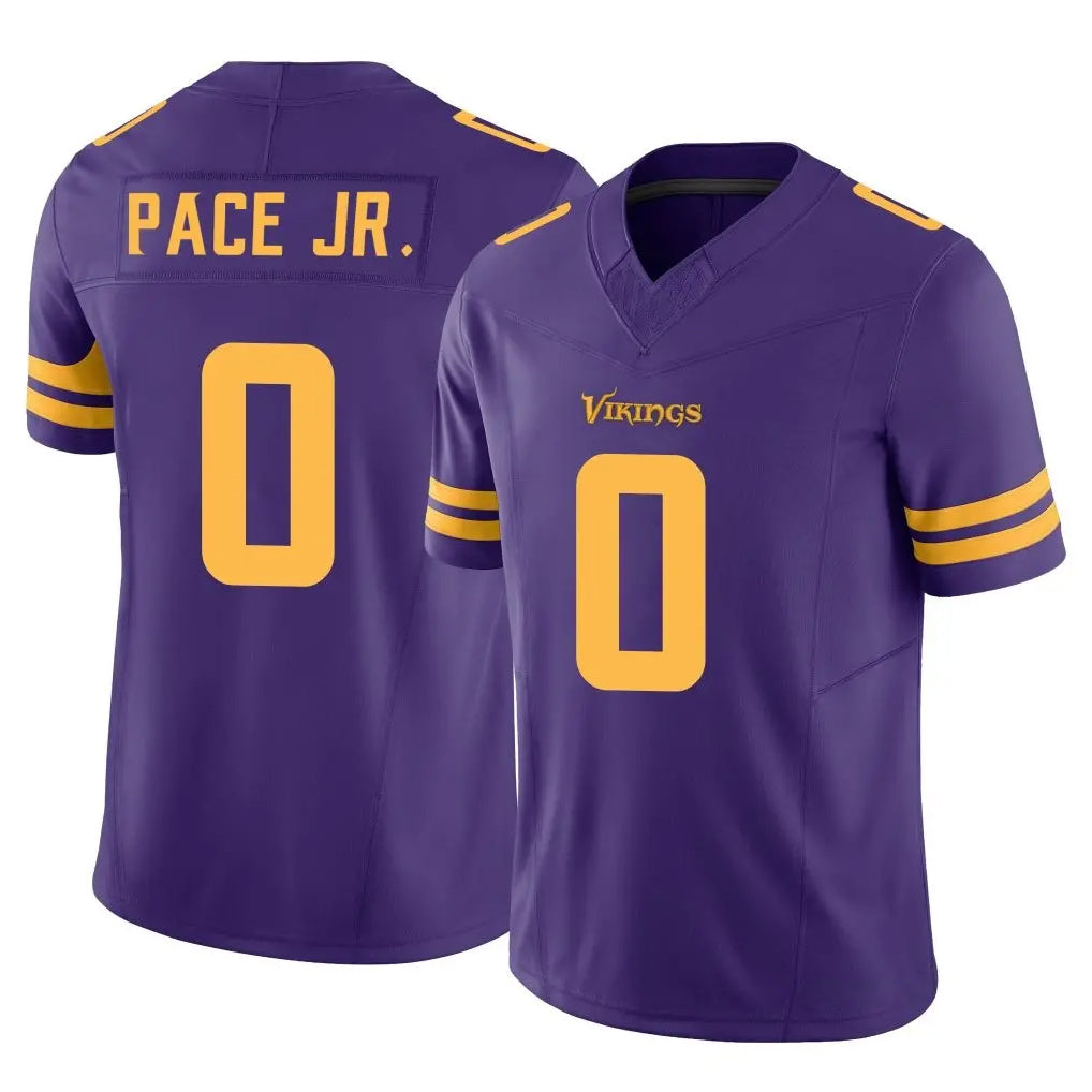 Kdoa MN.Vikings #0 Ivan Pace Jr. Player Purple Limited Alternate Vapor F.U.S.E. Home Game Stitched Jerseys