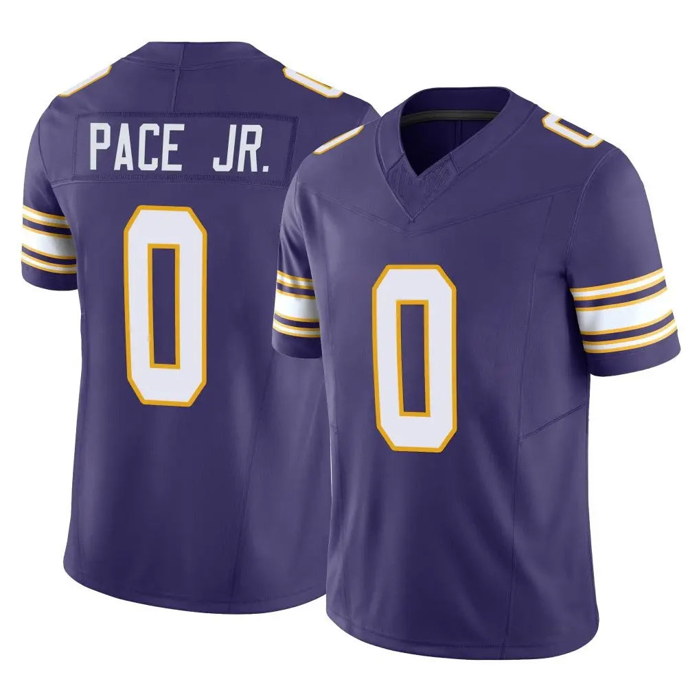 Kdoa MN.Vikings #0 Ivan Pace Jr. Player Purple Limited Classic Vapor F.U.S.E. Home Game Stitched Jerseys