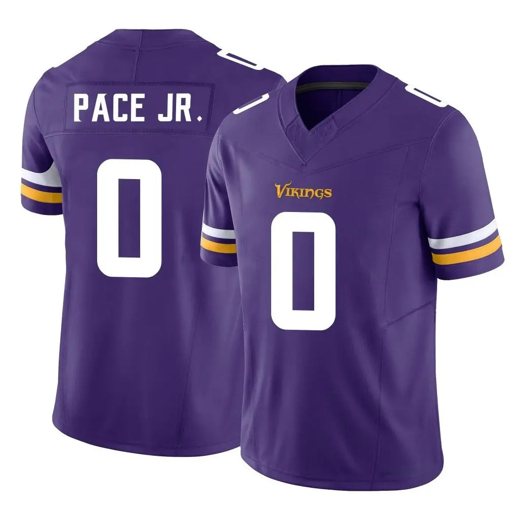 Kdoa MN.Vikings #0 Ivan Pace Jr. Player Purple Limited Vapor F.U.S.E. Home Game Stitched Jerseys