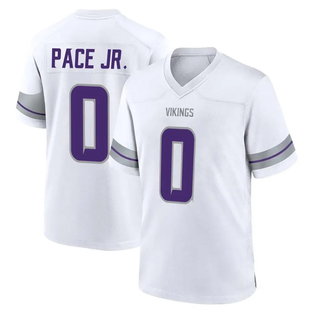 Kdoa MN.Vikings #0 Ivan Pace Jr. Player White Alternate Home Game Stitched Jerseys