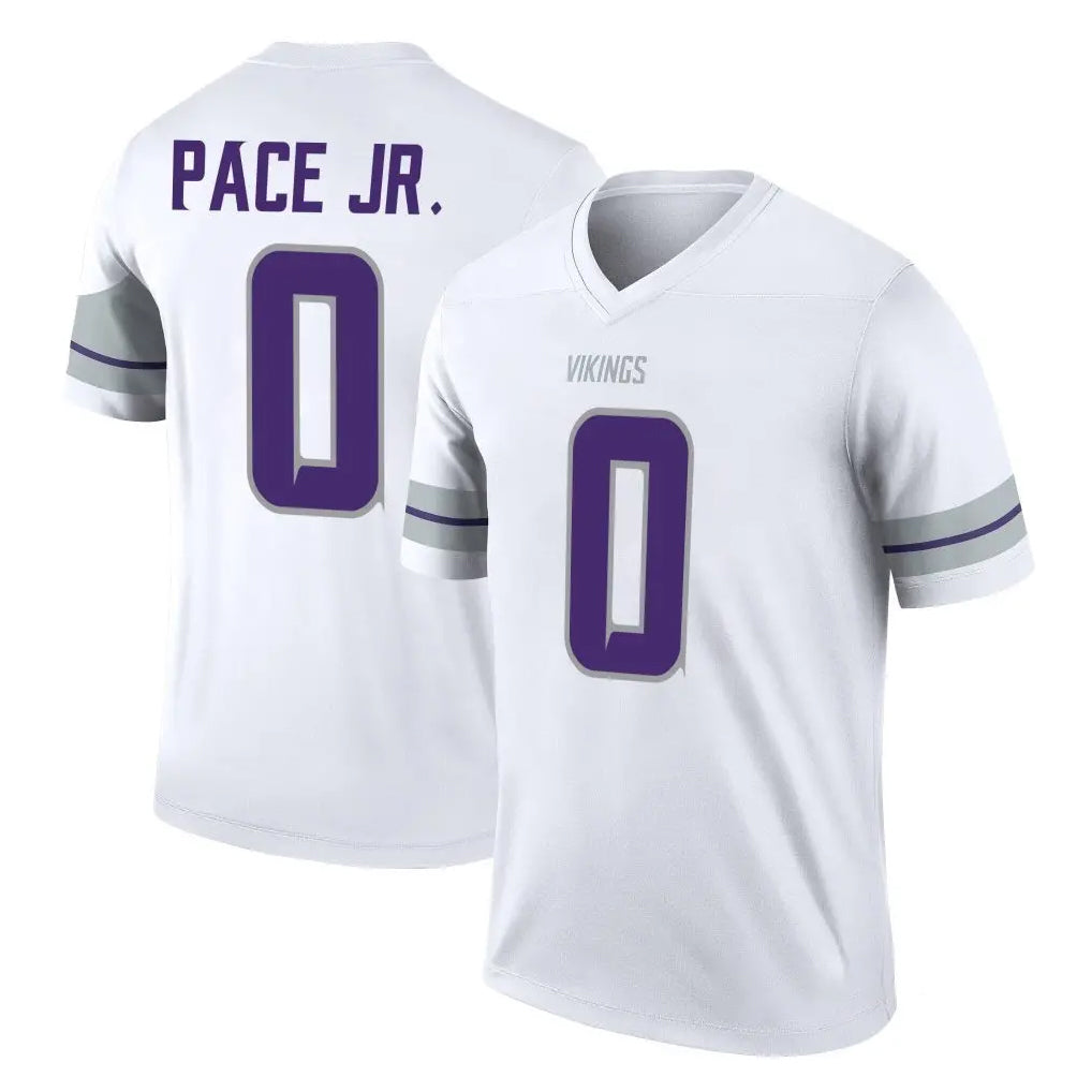 Kdoa MN.Vikings #0 Ivan Pace Jr. Player White Alternate Legend Home Game Stitched Jerseys