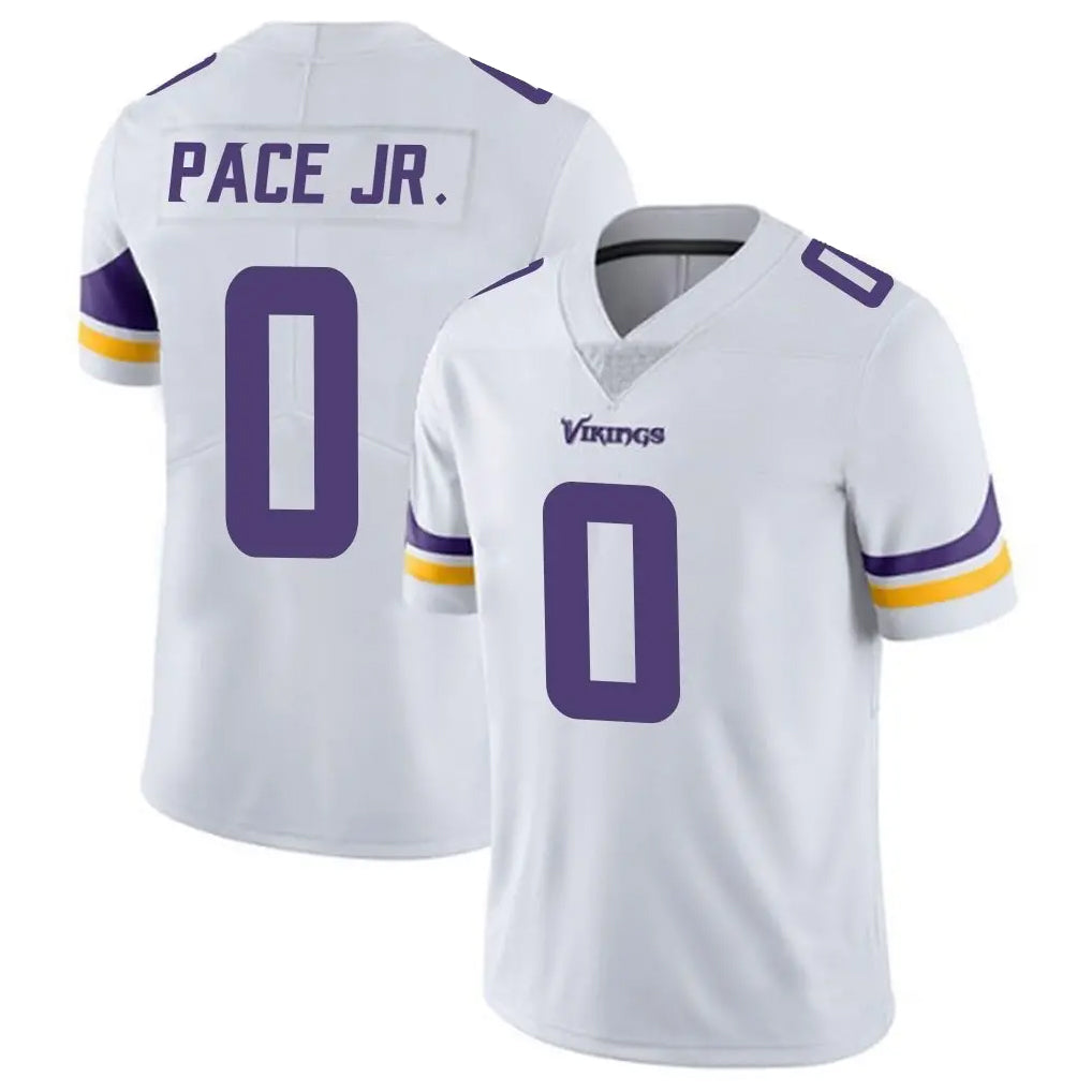 Kdoa MN.Vikings #0 Ivan Pace Jr. Player White Limited Vapor Untouchable Home Game Stitched Jerseys