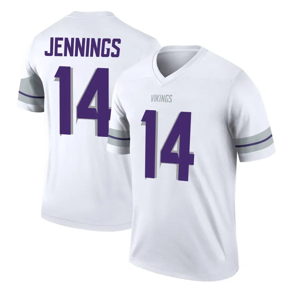 Kdoa MN.Vikings #14 Jauan Jennings Player White Alternate Legend Home Game Stitched Jerseys