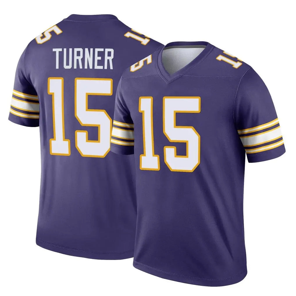 Kdoa MN.Vikings #15 Dallas Turner Player Purple Limited Classic Home Game Stitched Jerseys