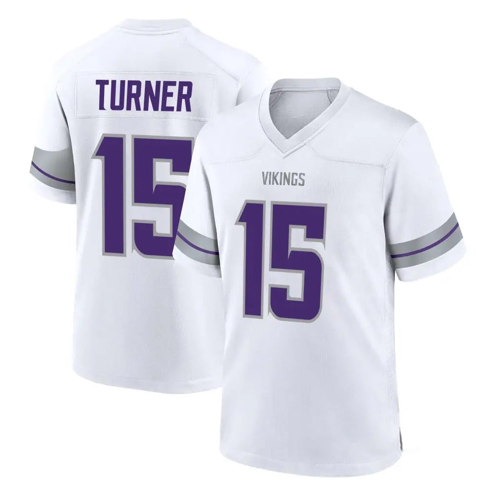 Kdoa MN.Vikings #15 Dallas Turner Player White Alternate Home Game Stitched Jerseys