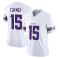 Kdoa MN.Vikings #15 Dallas Turner Player White Limited Alternate Vapor F.U.S.E. Home Game Stitched Jerseys