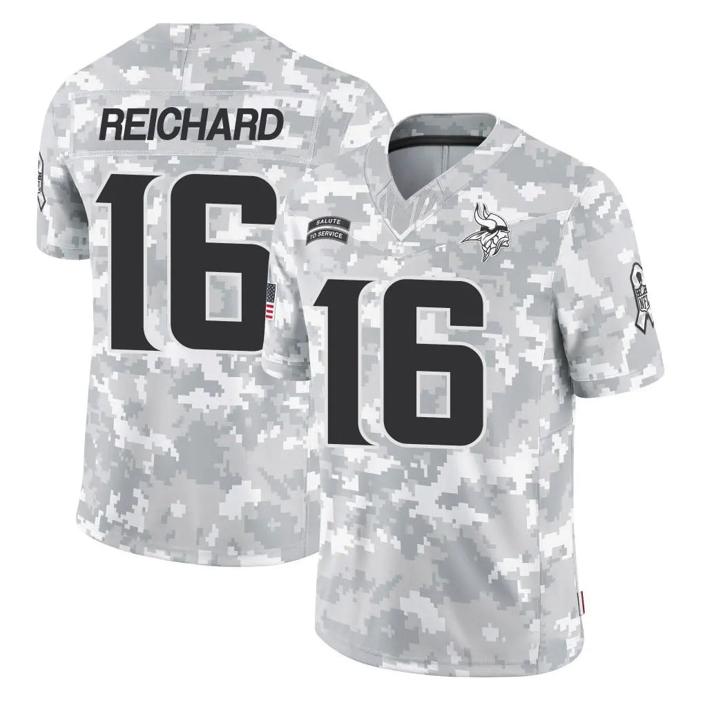 Kdoa MN.Vikings #16 Will Reichard Player Arctic Camo Salute To Service Limited Game Stitched Jerseys