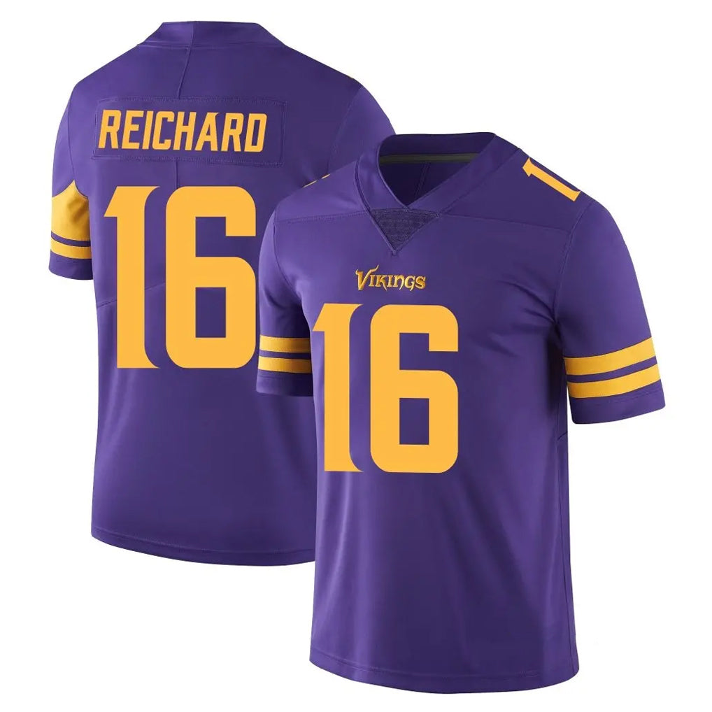 Kdoa MN.Vikings #16 Will Reichard Player Purple Limited Color Rush Home Game Stitched Jerseys