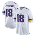 Kdoa MN.Vikings #18 Justin Jefferson Player White Home Game Stitched Jerseys