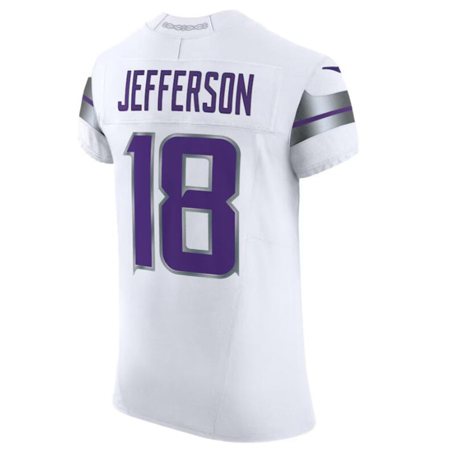Kdoa MN.Vikings #18 Justin Jefferson White Alternate Vapor F.U.S.E. Elite Player American Stitched Jersey