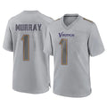 Kdoa MN.Vikings #1 Kyler Murray Player Gray Atmosphere Fashion Home Game Stitched Jerseys