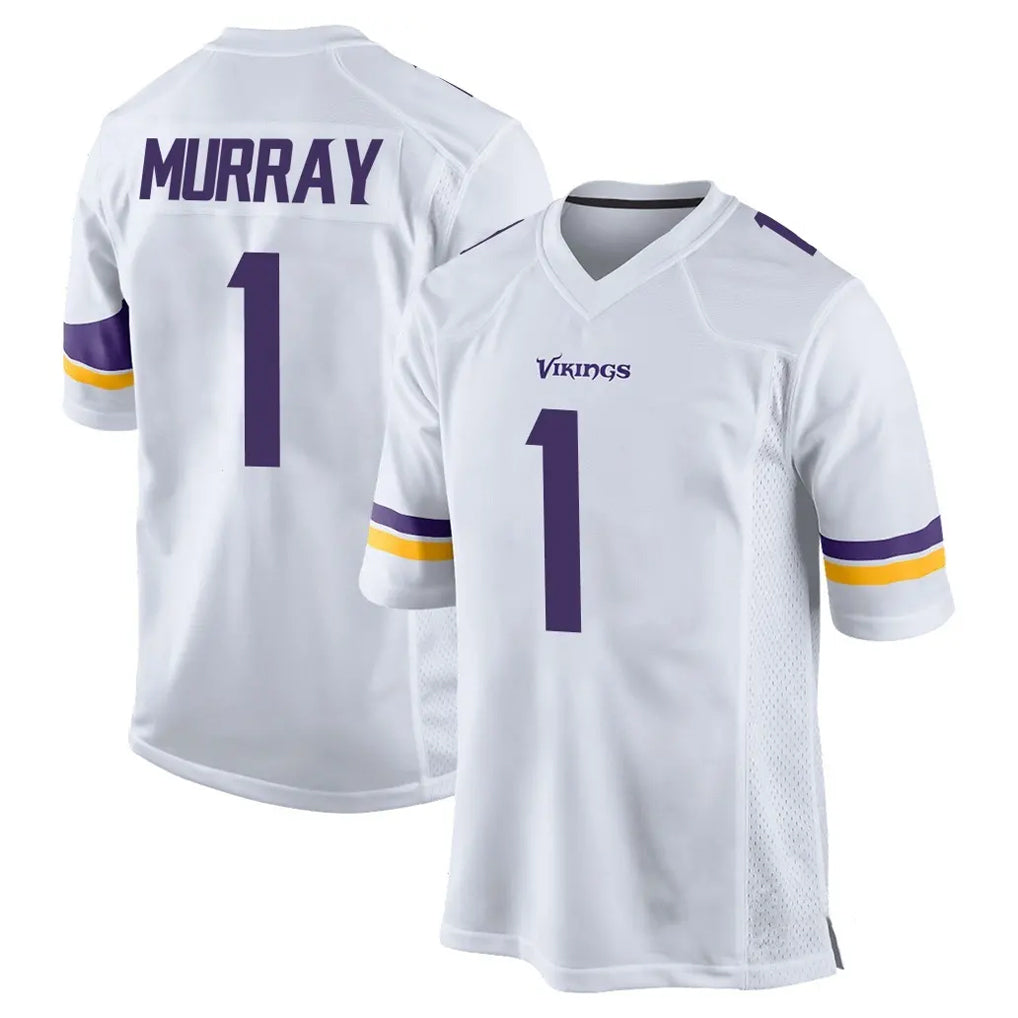 Kdoa MN.Vikings #1 Kyler Murray Player White Home Game Stitched Jerseys