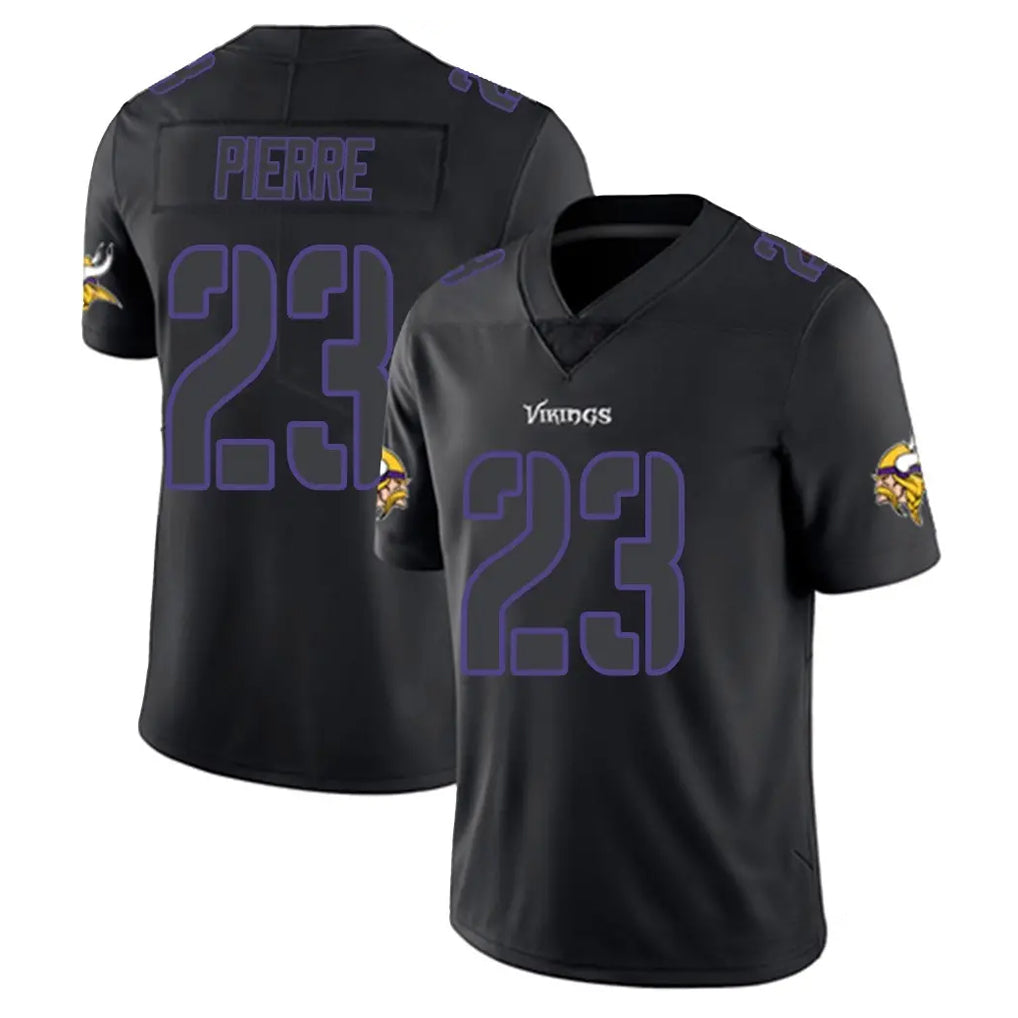 Kdoa MN.Vikings #23 James Pierre Player Black Impact LImited Home Game Stitched Jerseys