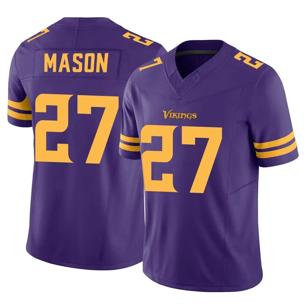 Kdoa MN.Vikings #27 Jordan Mason Player Purple Limited Alternate Vapor F.U.S.E. Home Game Stitched Jerseys