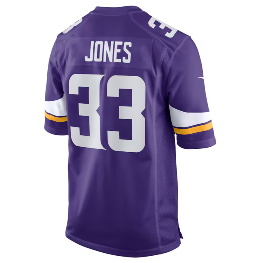 Kdoa MN.Vikings #33 Aaron Jones Purple Game Player Jersey Stitched American Stitched Jersey