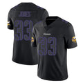 Kdoa MN.Vikings #33 Aaron Jones Sr. Player Black Impact LImited Home Game Stitched Jerseys