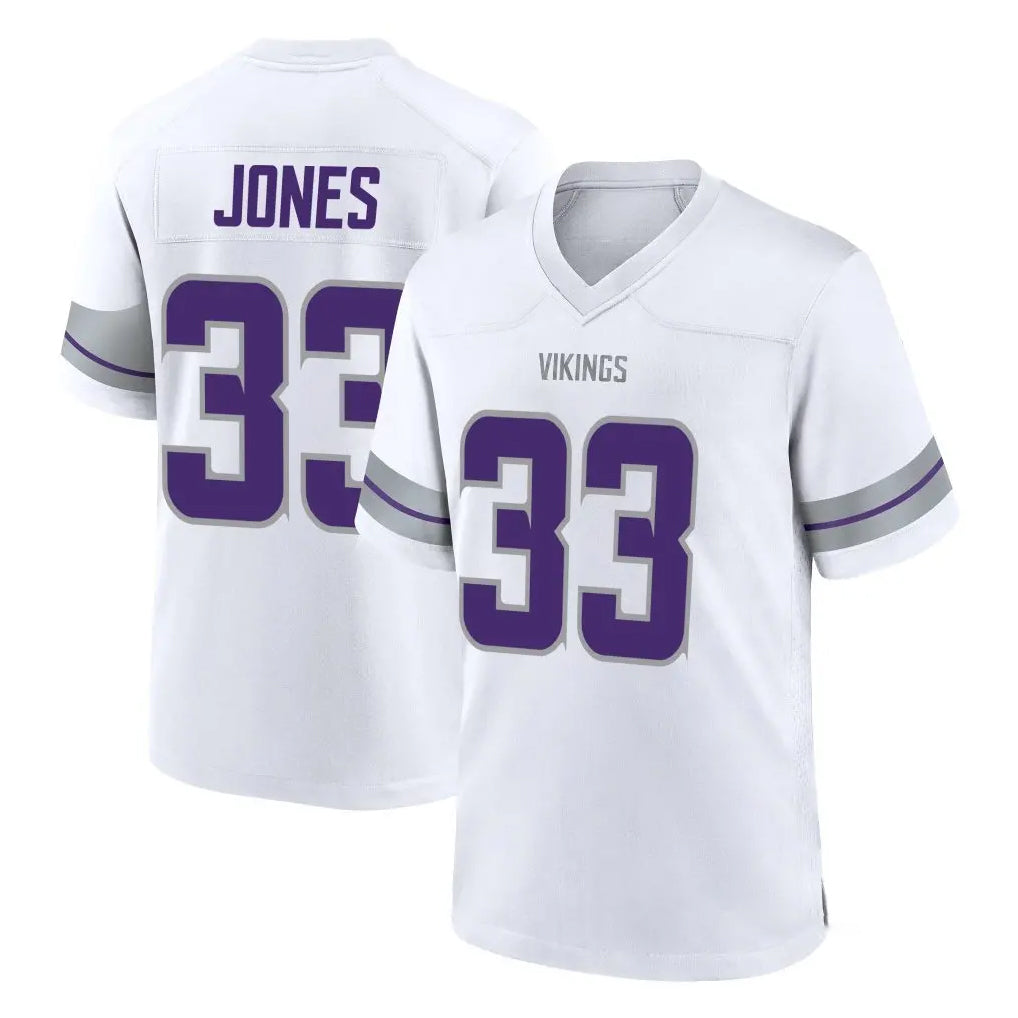 Kdoa MN.Vikings #33 Aaron Jones Sr. Player White Alternate Home Game Stitched Jerseys