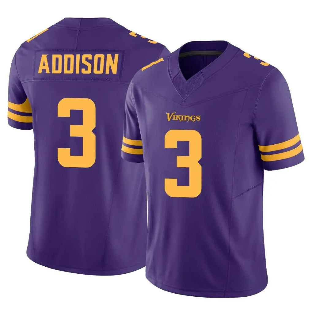 Kdoa MN.Vikings #3 Jordan Addison Player Purple Limited Alternate Vapor F.U.S.E. Home Game Stitched Jerseys