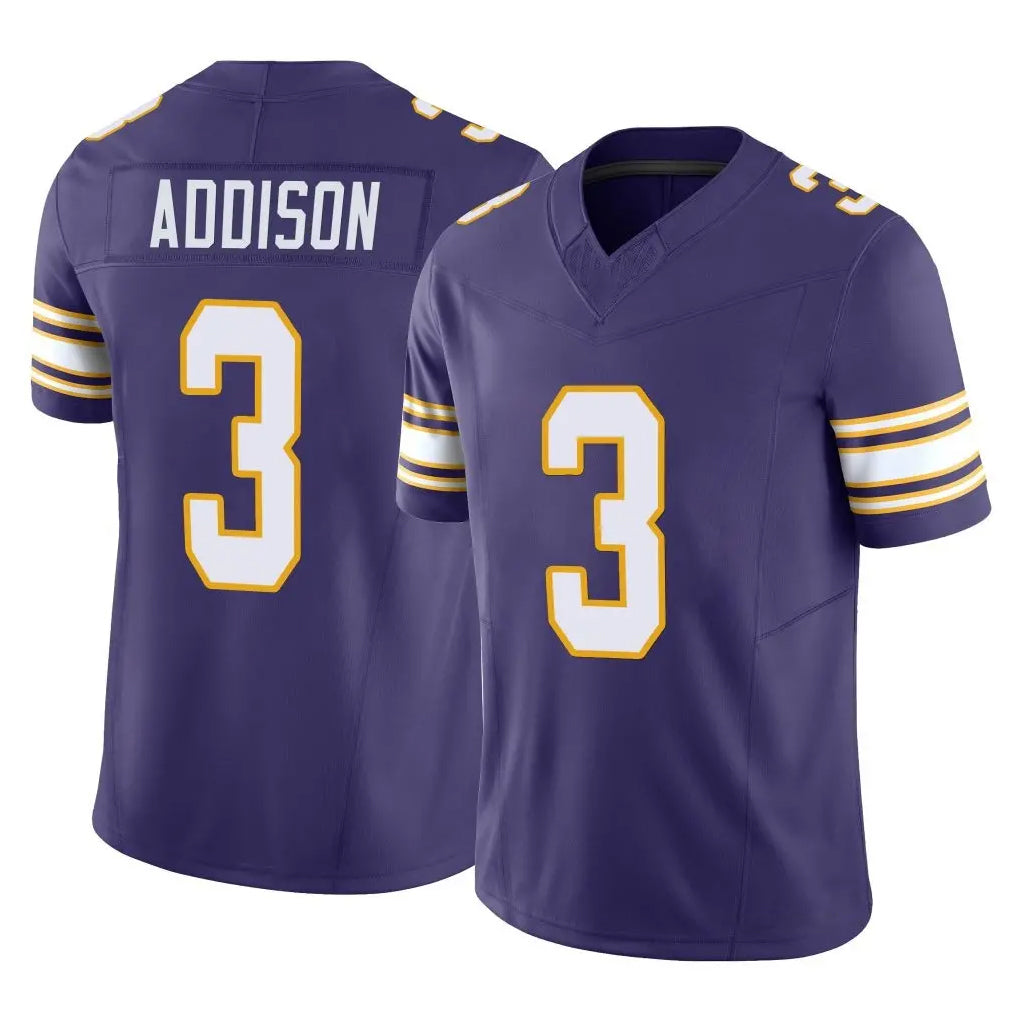 Kdoa MN.Vikings #3 Jordan Addison Player Purple Limited Classic Vapor F.U.S.E. Home Game Stitched Jerseys