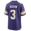Kdoa MN.Vikings #3 Jordan Addison Purple Classic Player Game Jersey American Stitched Jersey