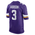 Kdoa MN.Vikings #3 Jordan Addison Purple Game Stitched Jerseys