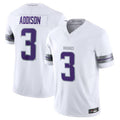 Kdoa MN.Vikings #3 Jordan Addison White Alternate Vapor F.U.S.E. Limited American Stitched Jerseys