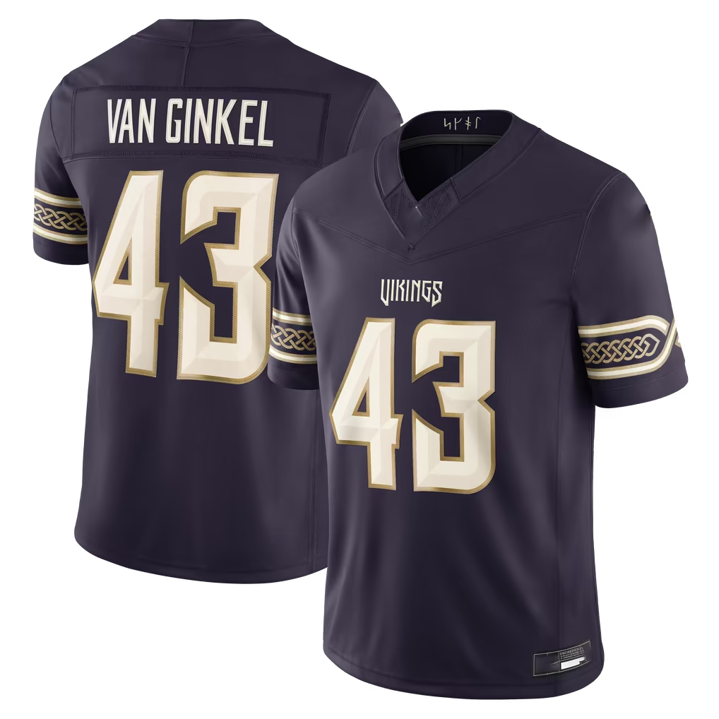 Kdoa MN.Vikings #43 Andrew Van Ginkel Purple 2026 Rivalries Collection Limited Stitched Jerseys