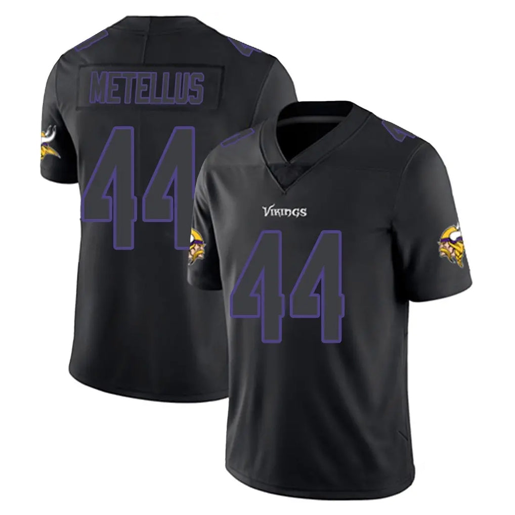 Kdoa MN.Vikings #44 Josh Metellus Player Black Impact LImited Home Game Stitched Jerseys