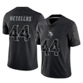 Kdoa MN.Vikings #44 Josh Metellus Player Black Reflective LImited Home Game Stitched Jerseys