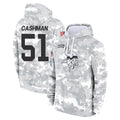 Kdoa MN.Vikings #51 Blake Cashman Player Arctic Camo Salute to Service Pullover Hoodies Limited Game Stitched Jerseys