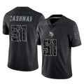 Kdoa MN.Vikings #51 Blake Cashman Player Black Reflective LImited Home Game Stitched Jerseys
