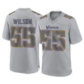 Kdoa MN.Vikings #55 Eric Wilson Player Gray Atmosphere Fashion Home Game Stitched Jerseys