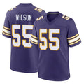 Kdoa MN.Vikings #55 Eric Wilson Player Purple Classic Home Game Stitched Jerseys