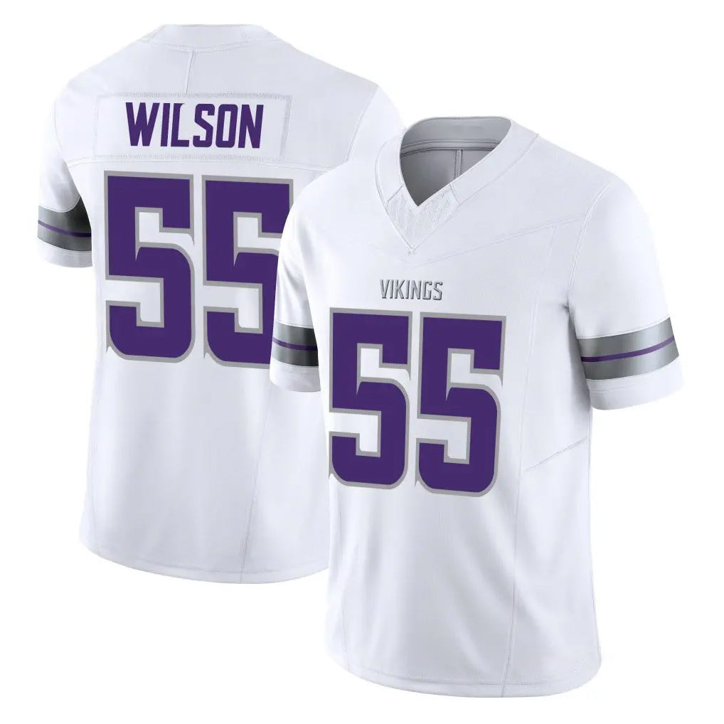 Kdoa MN.Vikings #55 Eric Wilson Player White Limited Alternate Vapor F.U.S.E. Home Game Stitched Jerseys