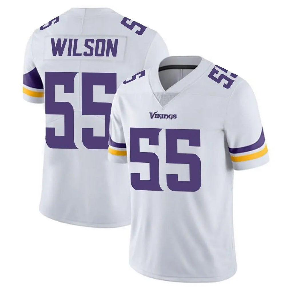 Kdoa MN.Vikings #55 Eric Wilson Player White Limited Vapor Untouchable Home Game Stitched Jerseys