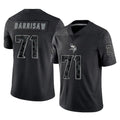Kdoa MN.Vikings #71 Christian Darrisaw Player Black Reflective LImited Home Game Stitched Jerseys