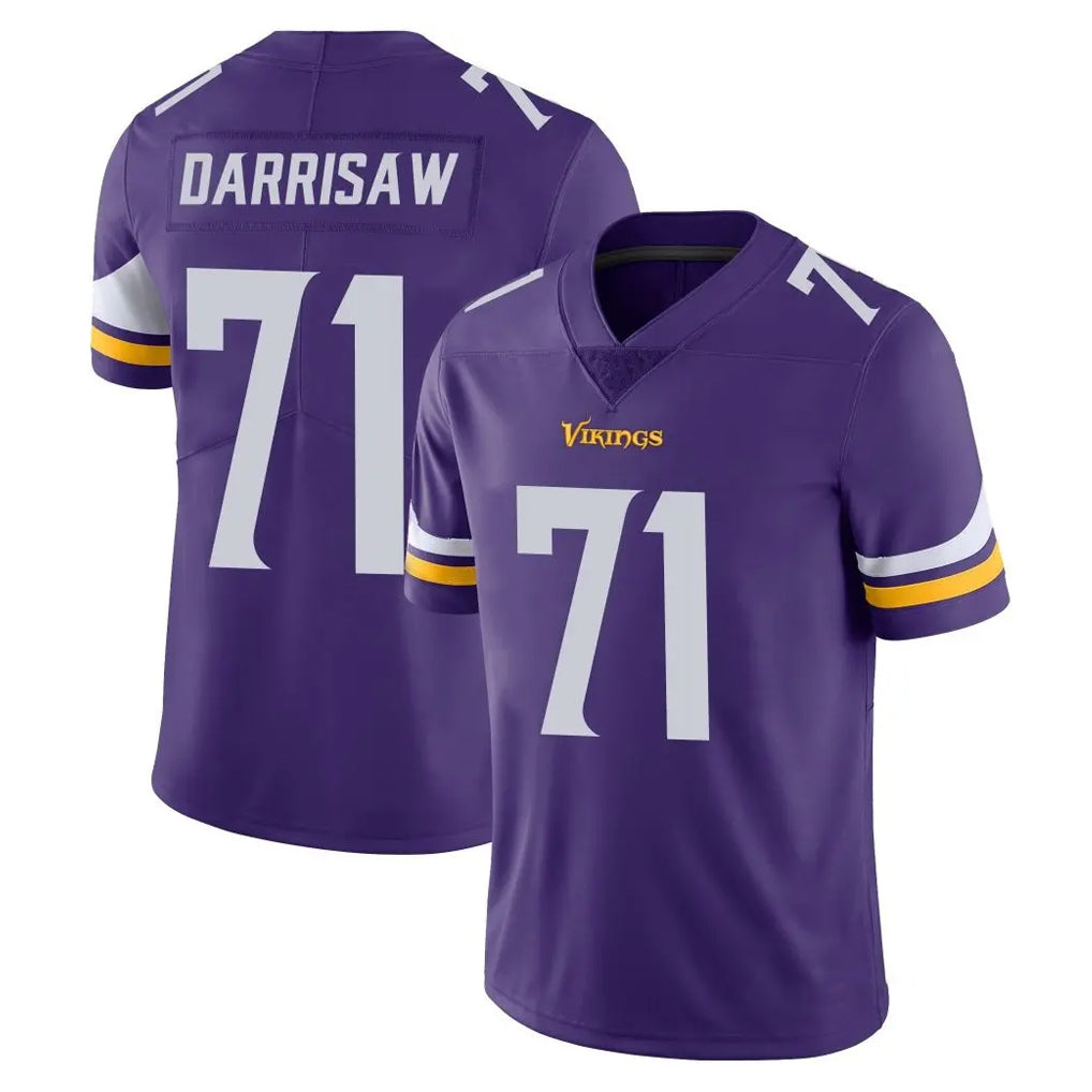 Kdoa MN.Vikings #71 Christian Darrisaw Player Purple Limited Vapor Untouchable Home Game Stitched Jerseys