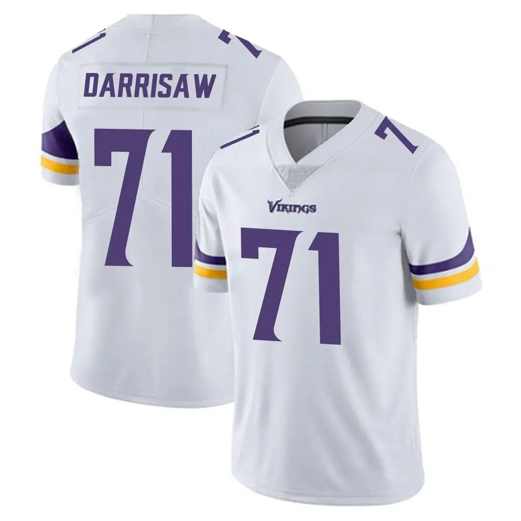 Kdoa MN.Vikings #71 Christian Darrisaw Player White Limited Vapor Untouchable Home Game Stitched Jerseys