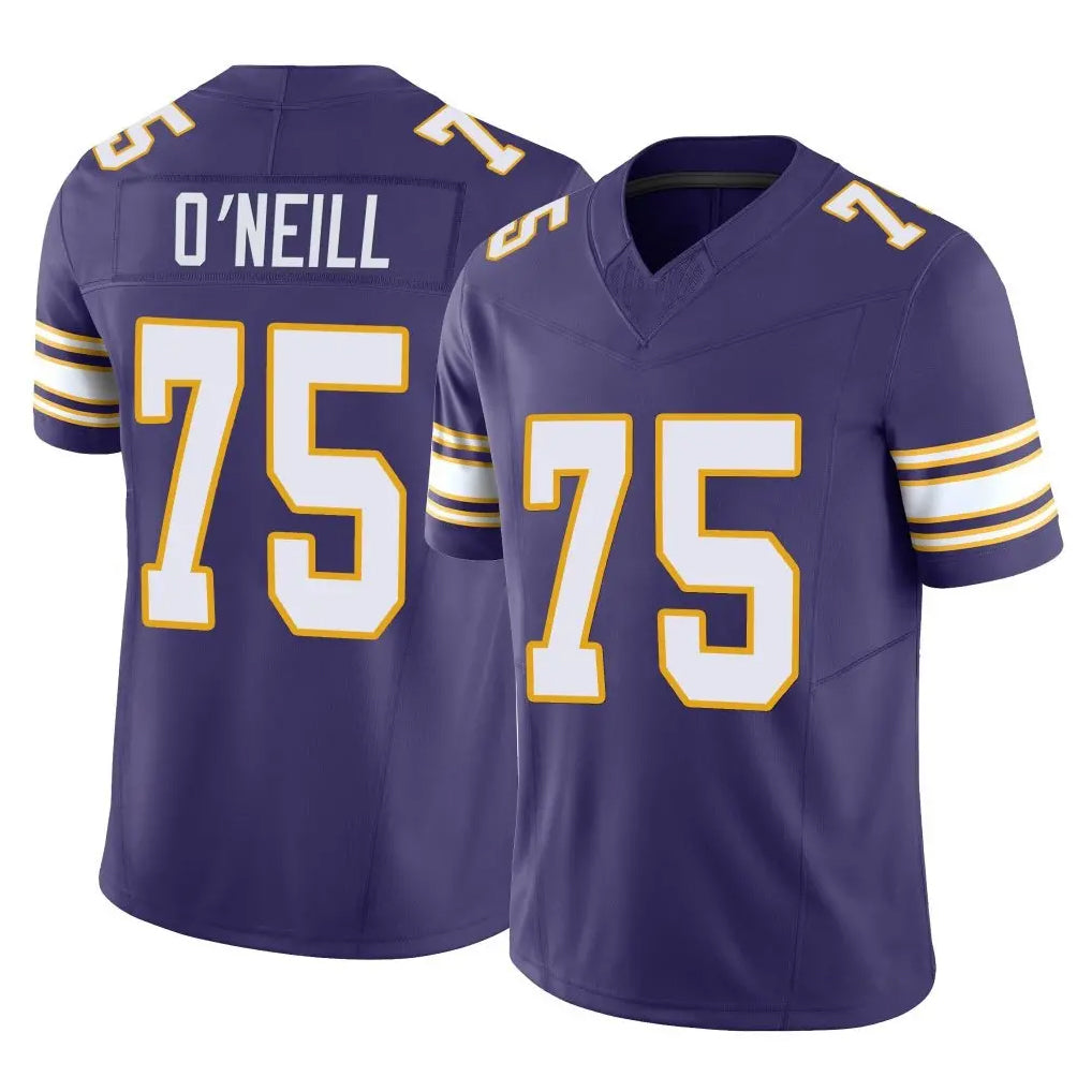 Kdoa MN.Vikings #75 Brian O'Neill Player Purple Limited Classic Vapor F.U.S.E. Home Game Stitched Jerseys