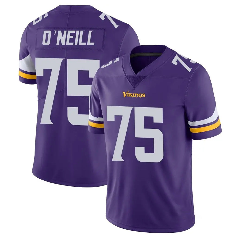 Kdoa MN.Vikings #75 Brian O'Neill Player Purple Limited Vapor Untouchable Home Game Stitched Jerseys