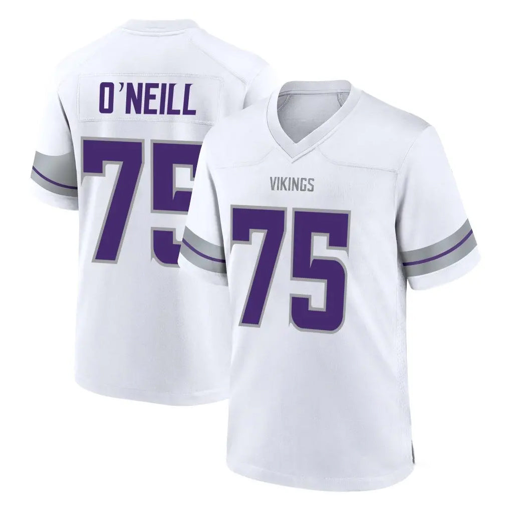Kdoa MN.Vikings #75 Brian O'Neill Player White Alternate Home Game Stitched Jerseys