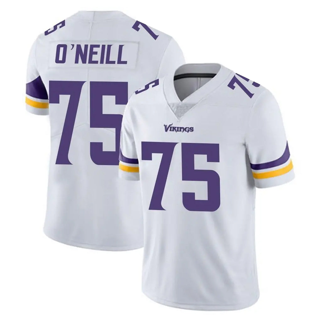 Kdoa MN.Vikings #75 Brian O'Neill Player White Limited Vapor Untouchable Home Game Stitched Jerseys