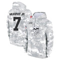 Kdoa MN.Vikings #7 Byron Murphy Jr. Player Arctic Camo Salute to Service Pullover Hoodies Limited Game Stitched Jerseys