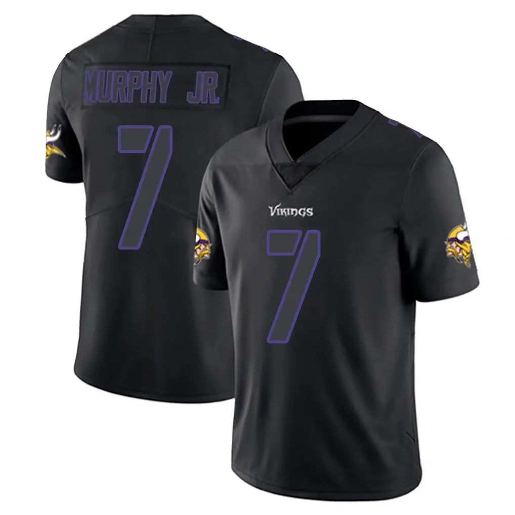 Kdoa MN.Vikings #7 Byron Murphy Jr. Player Black Impact LImited Home Game Stitched Jerseys