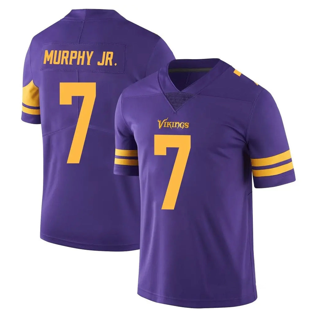 Kdoa MN.Vikings #7 Byron Murphy Jr. Player Purple Limited Color Rush Home Game Stitched Jerseys