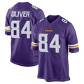 Kdoa MN.Vikings #84 Josh Oliver Player Purple Home Game Stitched Jerseys