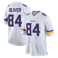 Kdoa MN.Vikings #84 Josh Oliver Player White Home Game Stitched Jerseys
