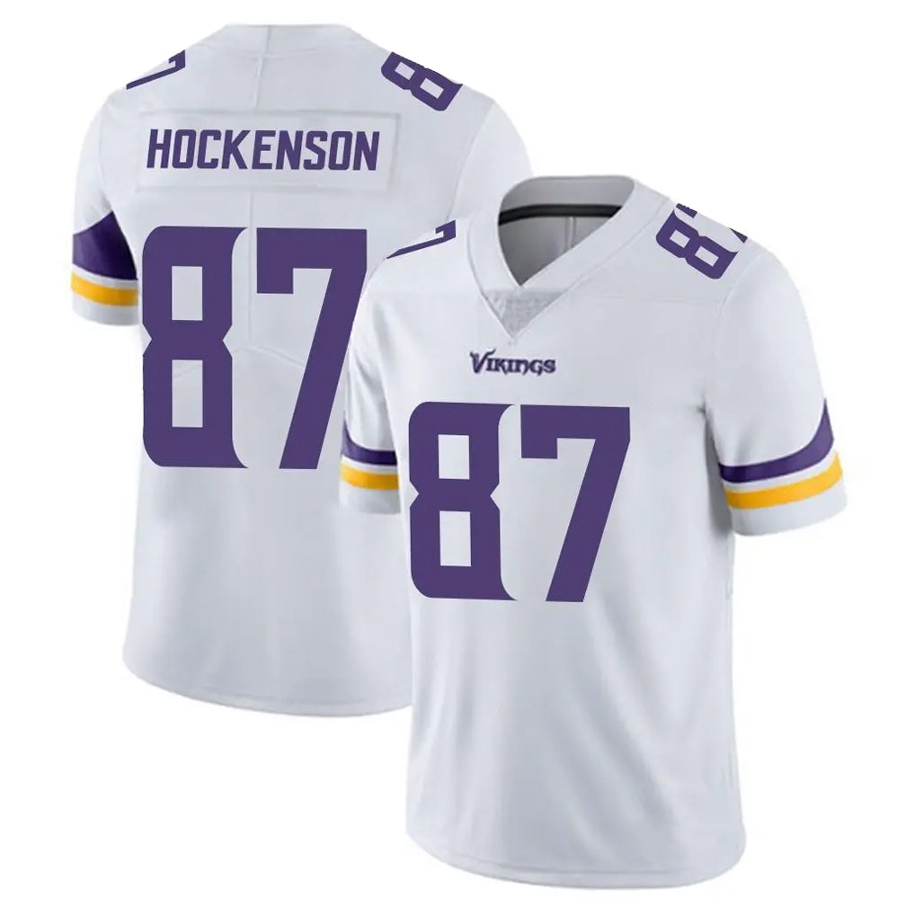 Kdoa MN.Vikings #87 T.J. Hockenson Player White Limited Vapor Untouchable Home Game Stitched Jerseys